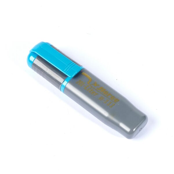 -HORSE-H251-0065-2 ตราม้า ปากกาเน้นข้อความ ชนิดหัวตัด รุ่น: H-111 สีฟ้า