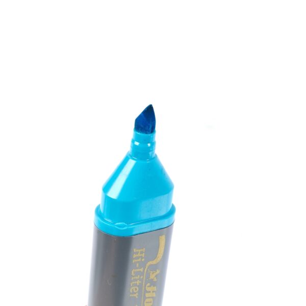 -HORSE-H251-0065-3 ตราม้า ปากกาเน้นข้อความ ชนิดหัวตัด รุ่น: H-111 สีฟ้า