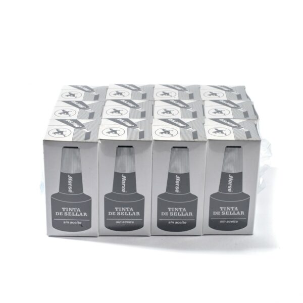 HORSE-H251-0315-2 หมึกเติมแท่นประทับตรา สีดำ ขนาด 28 cc.