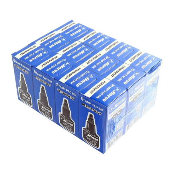 หมึกเติมแท่นประทับตรา ชนิดกันน้ำ สีน้ำเงิน ขนาด 30 cc.