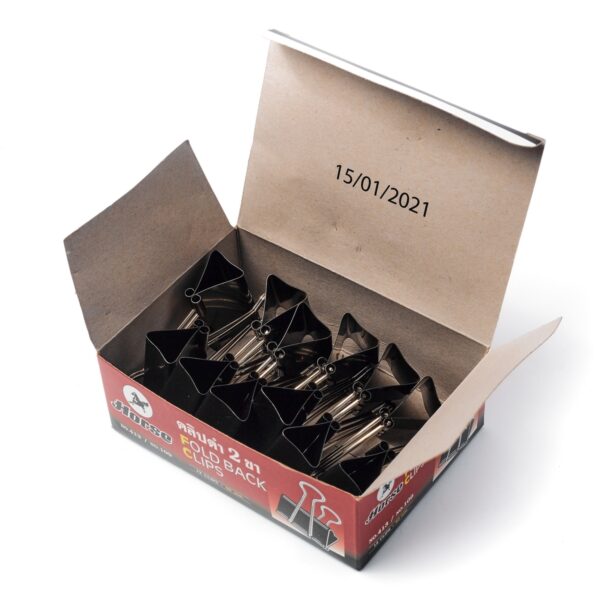 -HORSE-H251-1010-4 ตราม้า คลิปดำ คลิปหนีบกระดาษ No.413/No.109 ขนาด 1 5/8 นิ้ว 40 มม. (บรรจุ 12 ตัว/กล่อง)