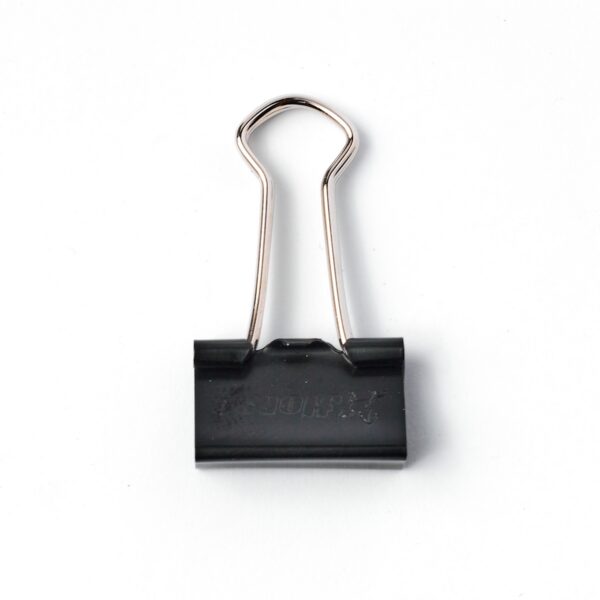 -HORSE-H251-1025-2 ตราม้า คลิปดำ คลิปหนีบกระดาษ No.411/No.112 ขนาด 3/4 นิ้ว 19 มม. (บรรจุ 12 ตัว/กล่อง)