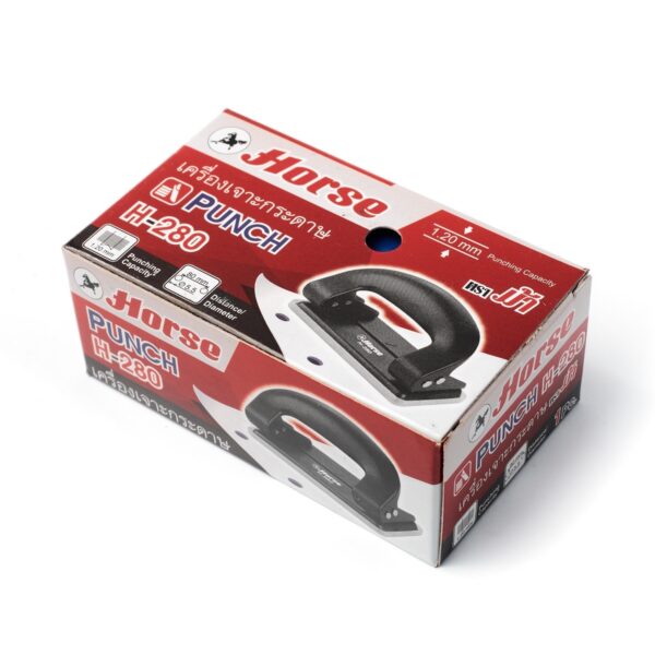 HORSE-H251-1105-4 ตราม้า เครื่องเจาะกระดาษ 2 รู ตุ๊ดตู่เจาะรู รุ่น H-280