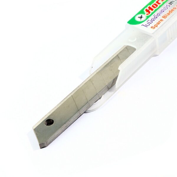 -HORSE-H251-1715-2 ตราม้า ใบมีดคัตเตอร์ ไซส์ S ขนาด 9 มม. #S ใบมีดทำมุม 45 องศา รุ่น H-45S