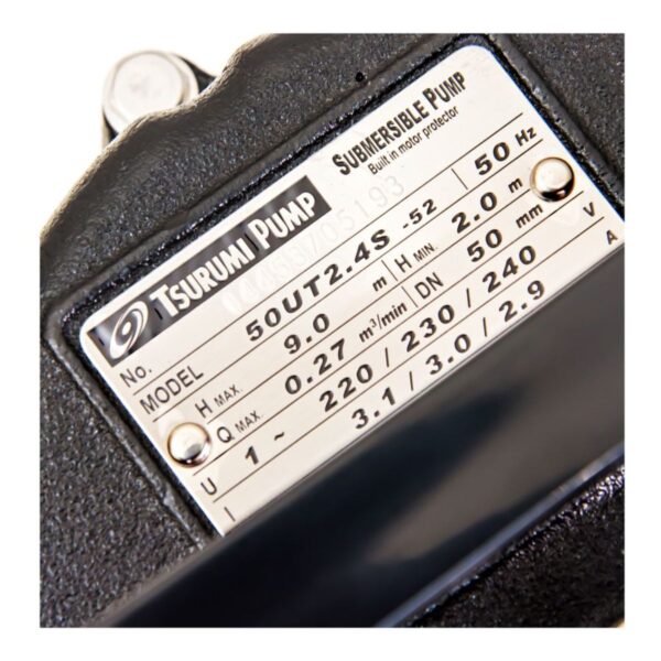 -TSURUMI-PUMP-T161-0255-5 TSURUMI ปั๊มดูดโคลน TSURUMI 50UT2.4S
