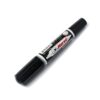 HORSE-H251-0015-1 ตราม้า ปากกาเคมี 2 หัว สีดำ หมึกกันน้ำ