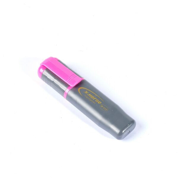 -HORSE-H251-0060-2 ตราม้า ปากกาเน้นข้อความ ชนิดหัวตัด รุ่น: H-111 สีชมพู