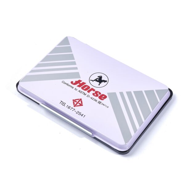 -HORSE-H251-0145-3 ตราม้า แท่นประทับตรา หมึกสีดำ เบอร์ 2 กว้าง 7 x ยาว 11 ซม.