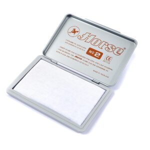 HORSE-H251-0160-1 ตราม้า แท่นประทับตรา แบบแท่นเปล่า เบอร์ 2 กว้าง 7 x ยาว 11 ซม.
