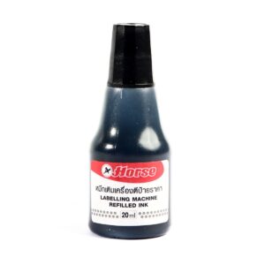 ตราม้า หมึกเติมเครื่องตีป้ายราคา สีดำ ขนาด 20 ซีซี