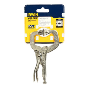 I081-T165EL4_1 IRWIN 4SP คีมล็อคตัวซี(มีแผ่นรอง) ขนาด 4 นิ้ว