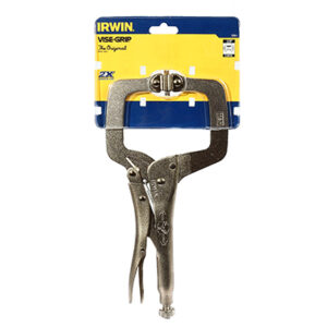 I081-T20EL4_1 IRWIN 11SP คีมล็อคตัวซี(มีแผ่นรอง) ขนาด 11"