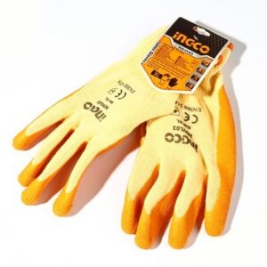 INGCO HGVL03 ถุงมือเคลือบยางโพลีเอสเตอร์