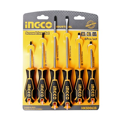 INGCO HKSD0628 ชุดไขควง 6 ชิ้น (มาตรฐาน)