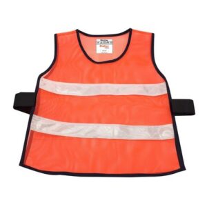 PROTAPE SM421 เสื้อสวมตาข่ายสีส้ม แสงขาว 2 แถบ