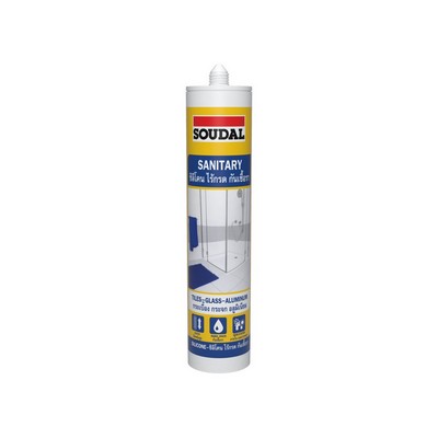 SOUDAL SANITARY ซิลิโคนไม่มีกรดกันเชื้อรา สีขาว